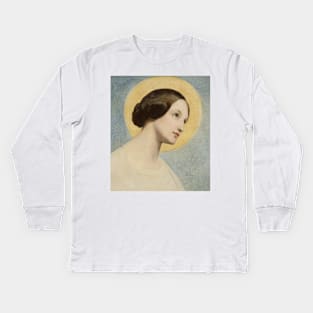 Portrait of Eliza Krasinska by Ary Scheffer Kids Long Sleeve T-Shirt